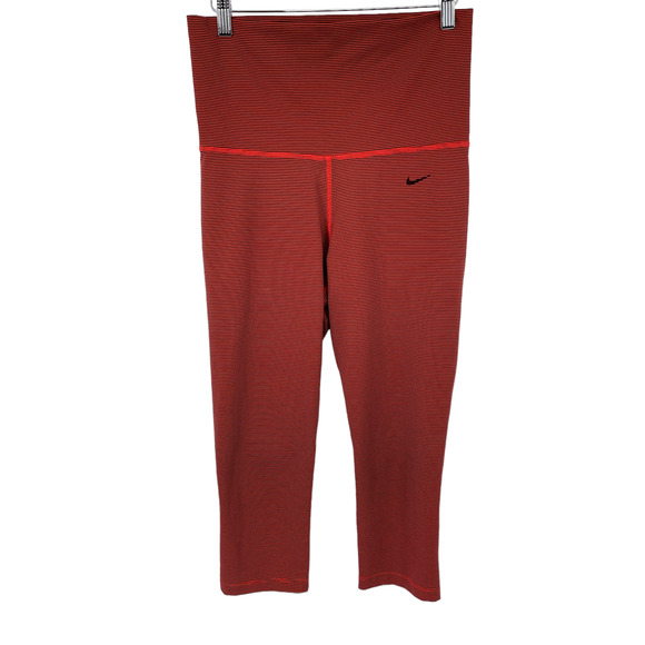 Nike Legend Tight Fit Pants Fold-over Capris Legging Womens Small‎ - Picture 1 of 9